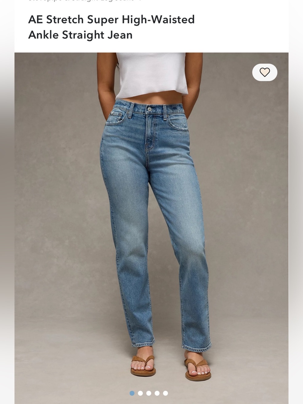 American Eagle Outfitters AE super High-Rise Straight Leg Women’s Jeans 30W